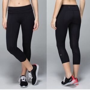 Lululemon Inspire Crop II *Luxtreme Black Leggings - Size 2